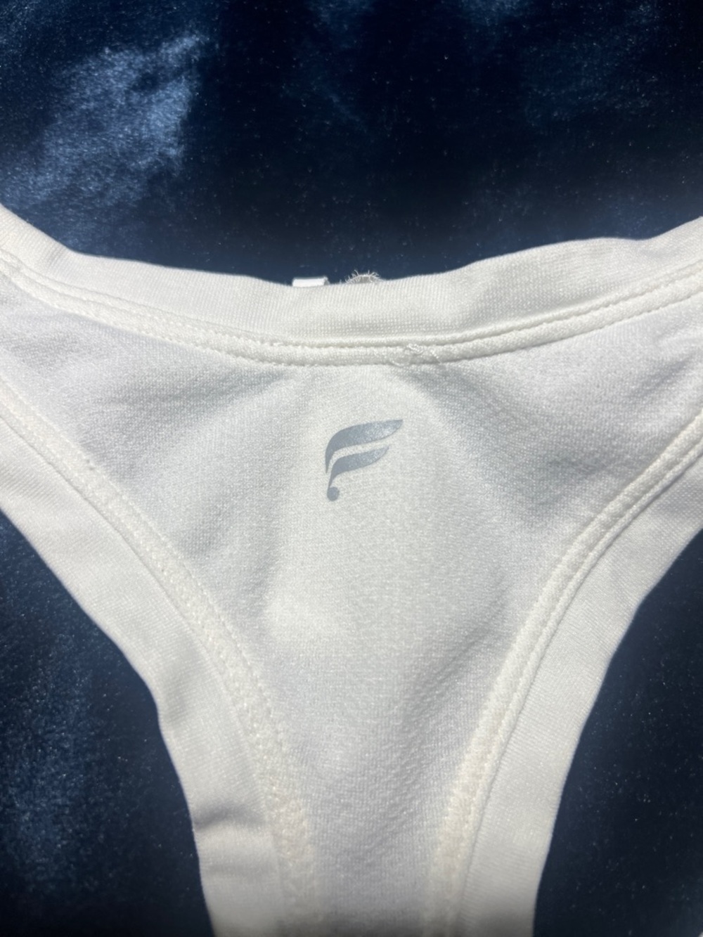 Fabletics White Racerback Tank - Performance Active Top - Picture 2 of 3